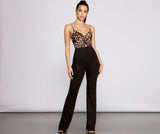 Wild At Heart Jumpsuit mit Leopardenmuster