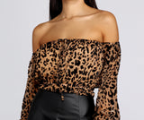 Wild Card Chiffon Top