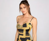 Wild Diva Chain Link Mini Dress