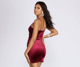 Wrapped In Velvet Mini Dress