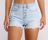 Your Everyday High Rise Light Denim Shorts