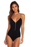 Zip Front Bodysuit