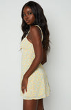 Zulu Yellow Floral Mini Dress