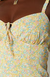 Zulu Yellow Floral Mini Dress