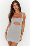 Zuri Grey Knit Dress With Bolero