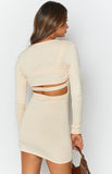 Zuri Knit Dress with Bolero Cream