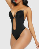 Shapewear Women Plus Size Backless Shapewear Integrated Bra Body Shaper Seamless Open Crotch Shapewear-curvy-faja
